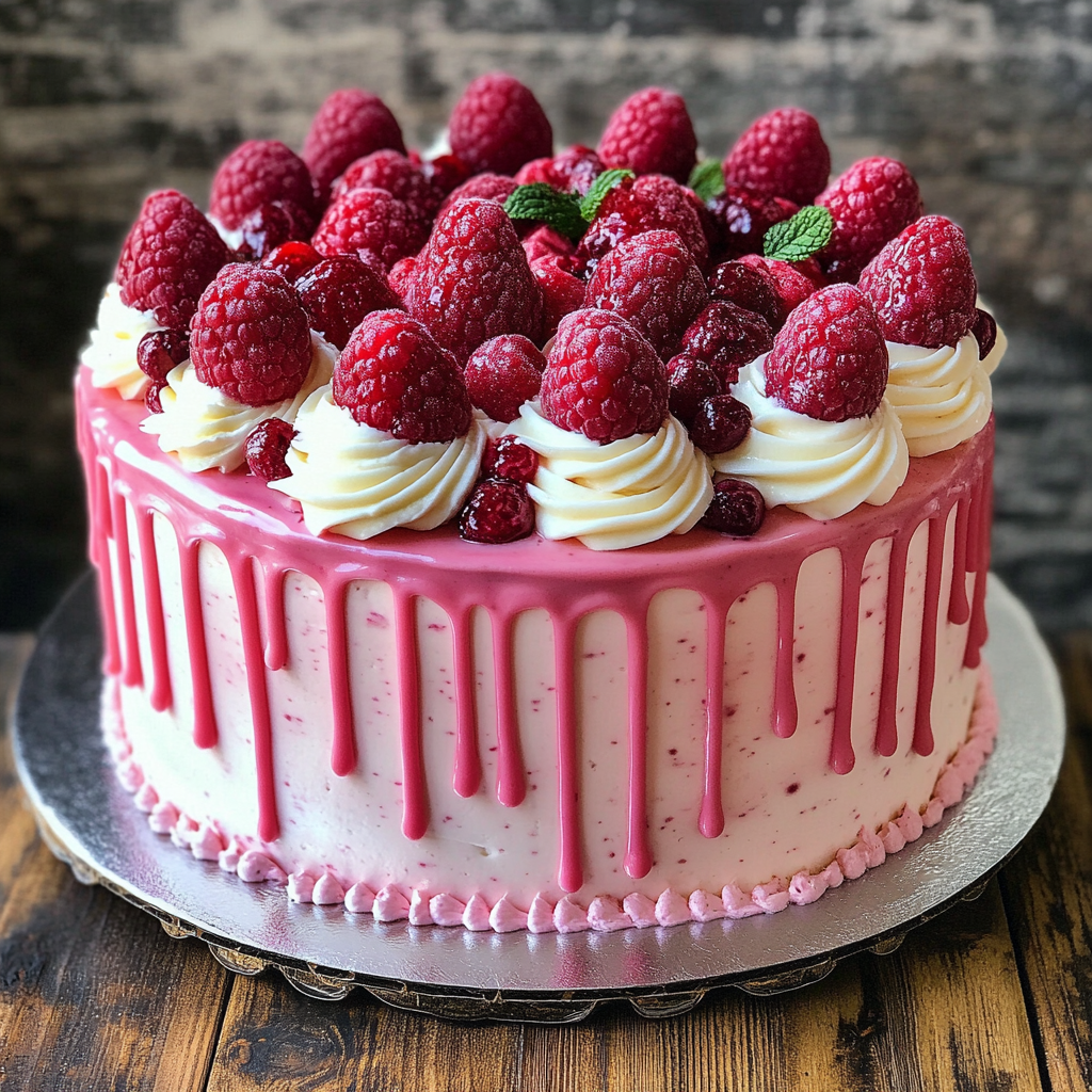 Raspberry Frost Cake Recipe