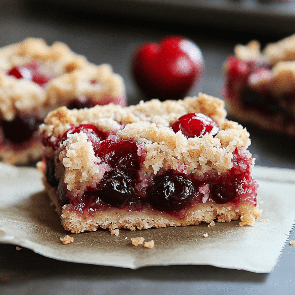 Cherry Pie Crumb Bars