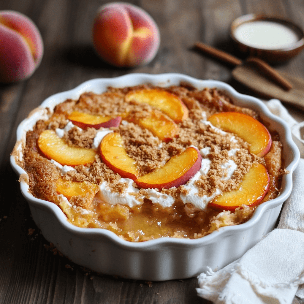 Best Peach Dump Cake  recipe