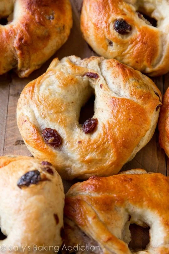 Easy & Delicious Cinnamon Raisin Bagels from Scratch