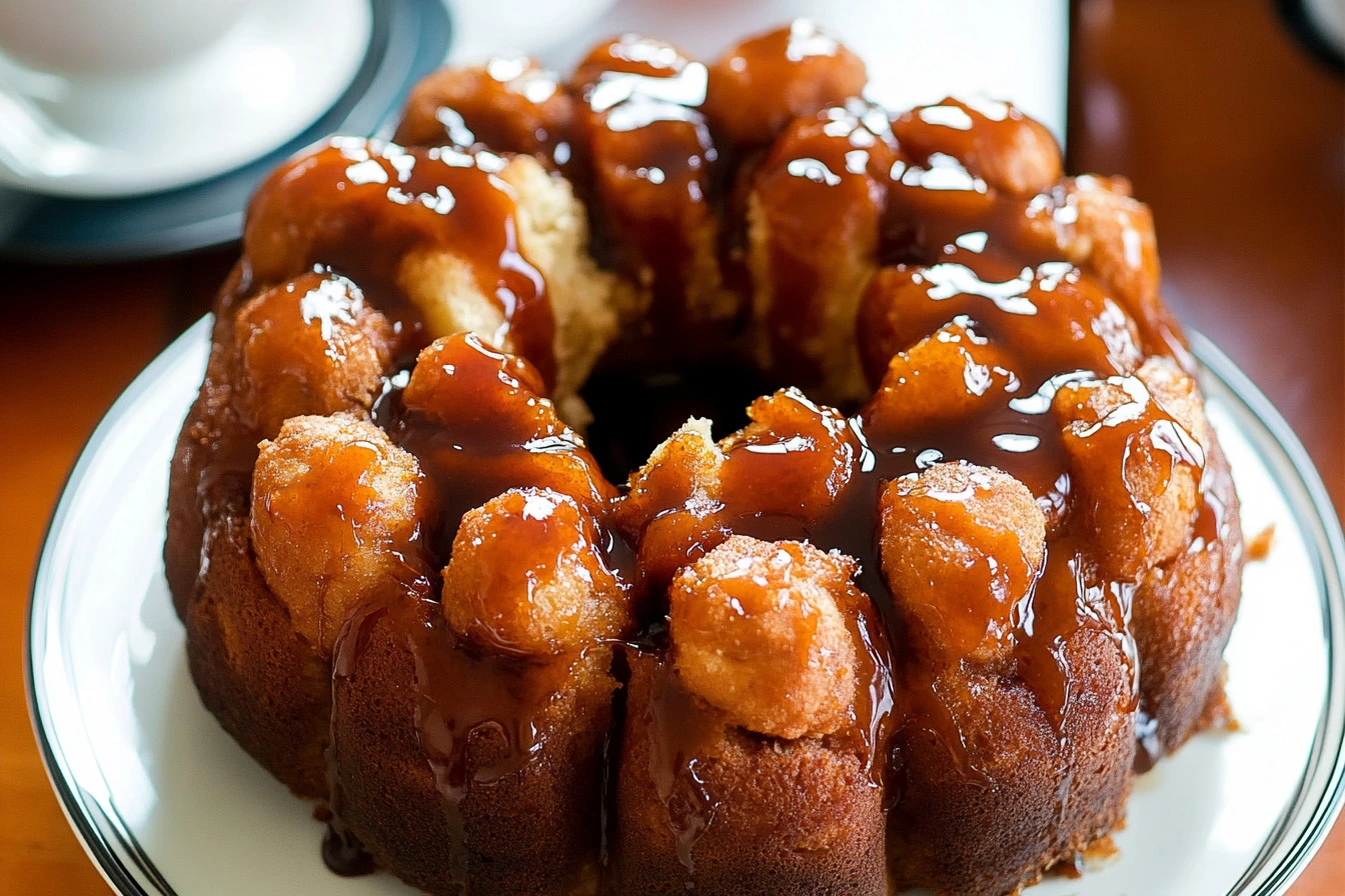 Monkey Bread with Caramel Sauce